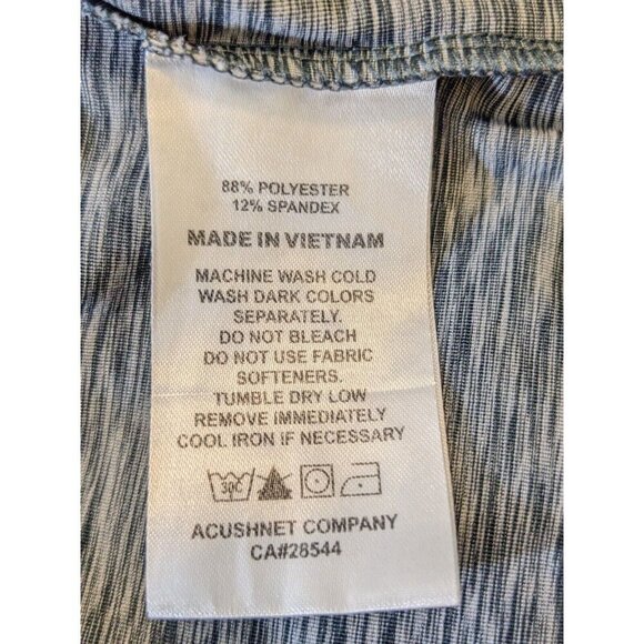 FootJoy FJ Lisle Mens Large Golf Polo Shirt Grey Pink Color Block Performance - Picture 6 of 6